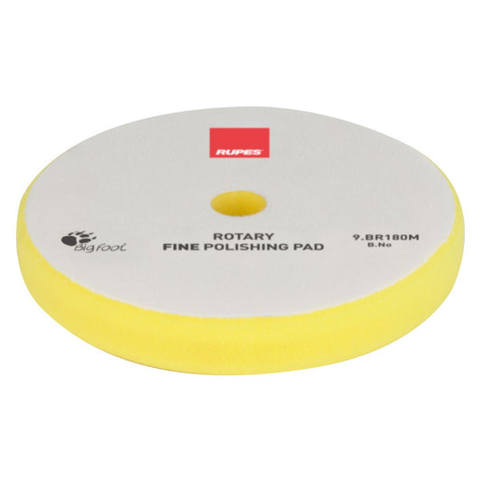 Rupes Bigfoot Rotary Foam Polishing Pad Yellow Fine 160mm