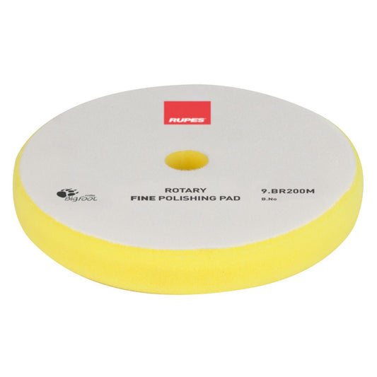 Rupes Bigfoot Rotary Foam Polishing Pad Yellow Fine 180mm