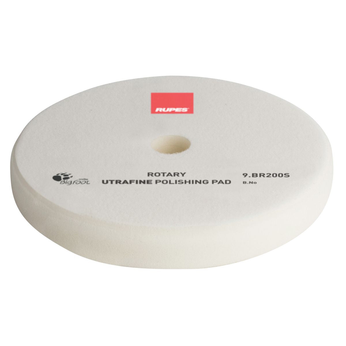 Rupes Bigfoot Rotary Foam Polishing Pad White Ultra Fine 180mm