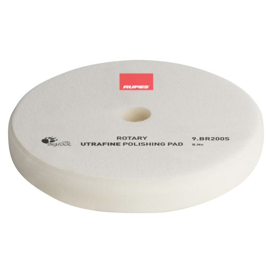 Rupes Bigfoot Rotary Foam Polishing Pad White Ultra Fine 180mm