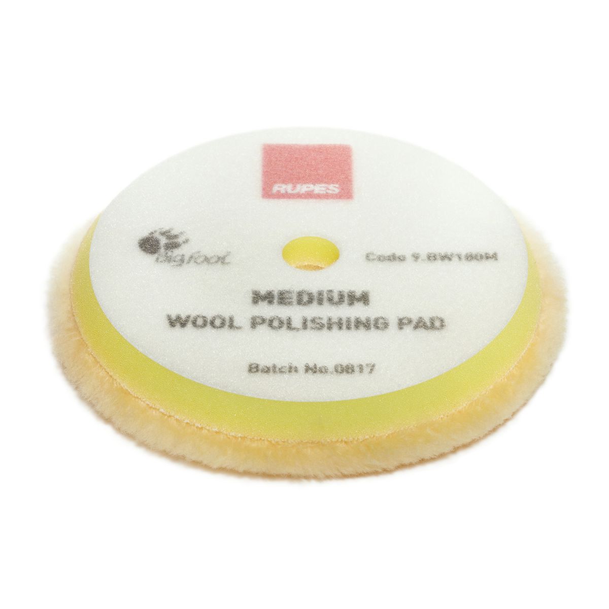 Rupes Wool Pad Med Yellow 150/170mm  2Pk