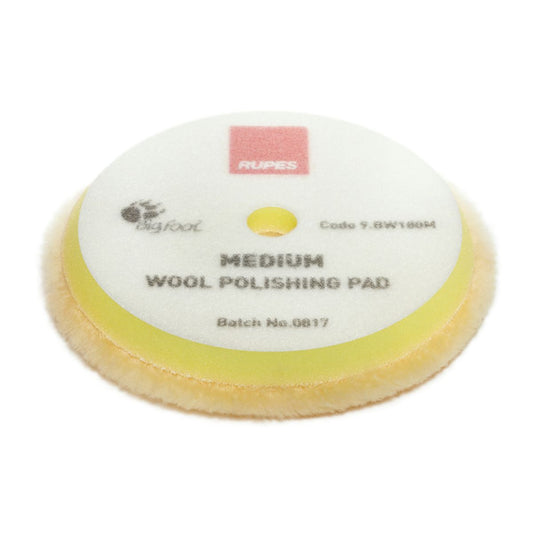 Rupes Wool Polishing Pad D-A Medium Yellow 150/175mm 1Pk 9.BW180M/1