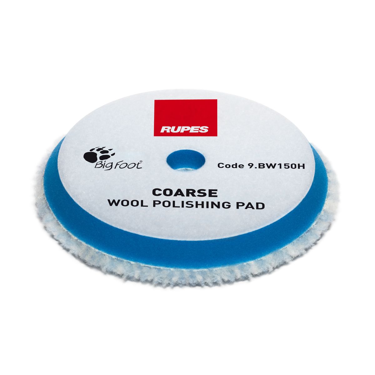 Rupes Bigfoot Wool Polishing Pad Blue Coarse 125mm