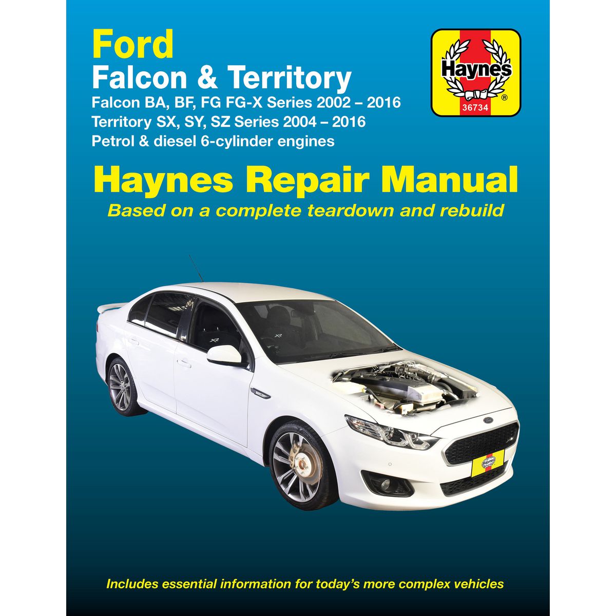 Haynes Repair Manual Suits Ford Falcon & Territory 02-14 36734