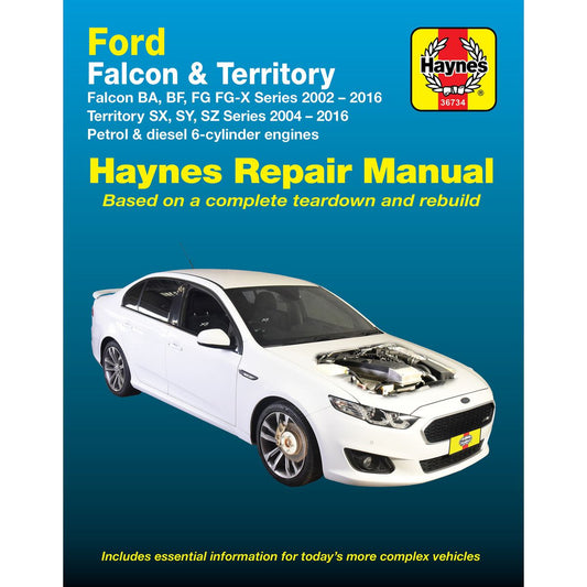 Haynes Repair Manual Suits Ford Falcon & Territory 02-14 36734