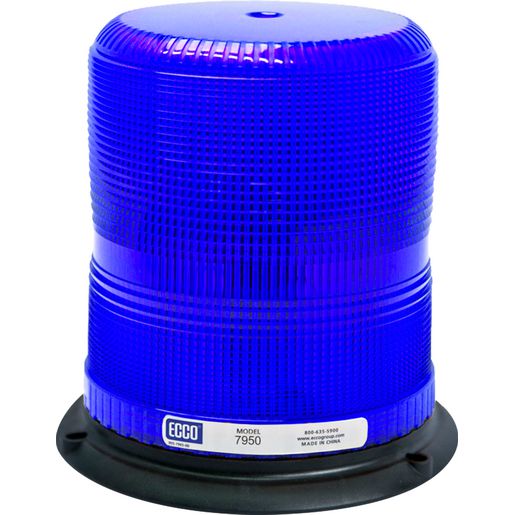 Ecco Strobe Beacon Blue 12/24 Volt 7950B