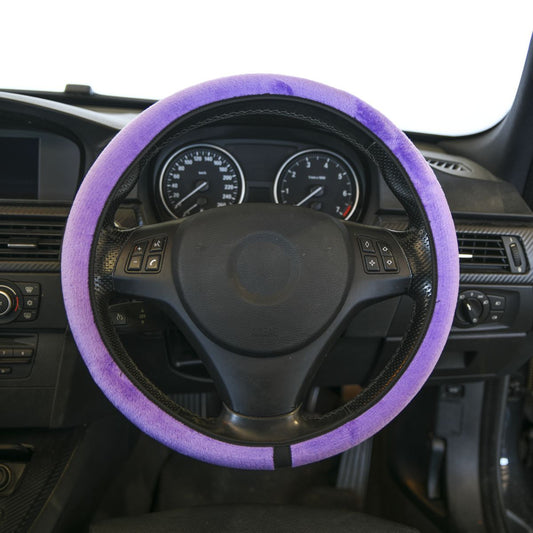 Gearup Steering Wheel Cover 36.8 x 39.4cm - Purple Purr GUSWCFLPP