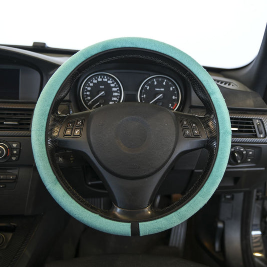 Gearup Steering Wheel Cover 36.8 x 39.4cm - Teal Purr GUSWCFLTP