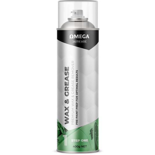 Omega Wax & Grease Remover Aerosol Spray 400g AA-WGR400G