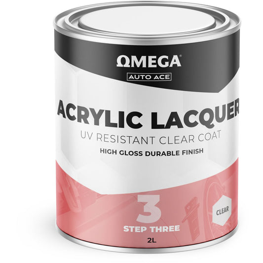 Omega Acrylic Lacquer Clear Top Coat UV Resistant 2L AA-TCC2L