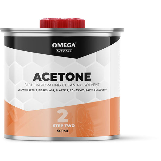 Omega Acetone Solvent 500ml AA-AC500ML