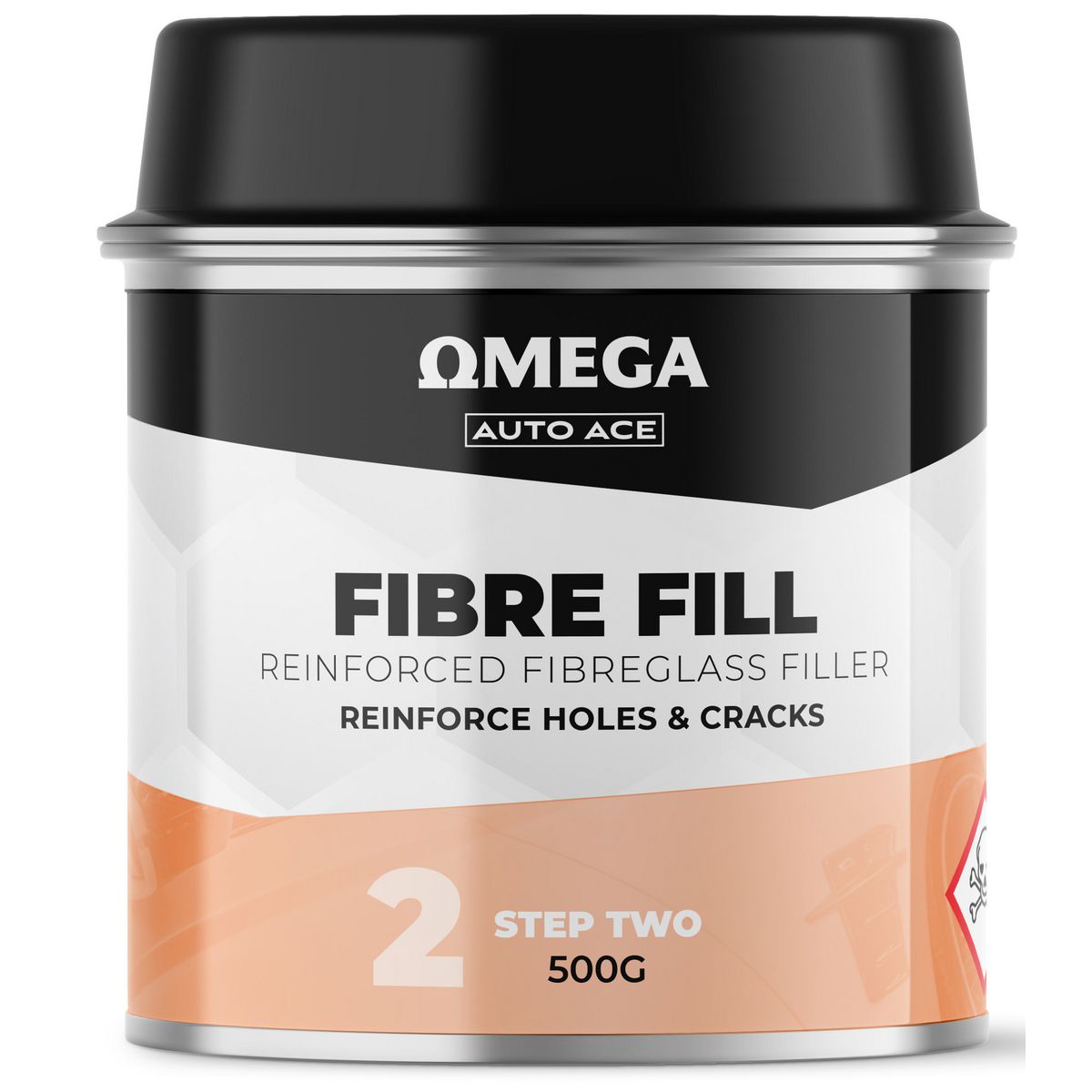 Omega Reinforced Fibreglass Filler 500g AA-FF500G