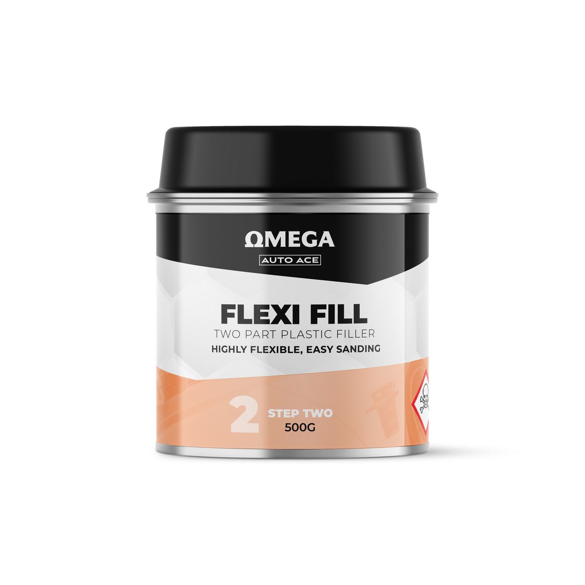Omega Flexi Fill Plastic Filler 500g AA-FXF500G