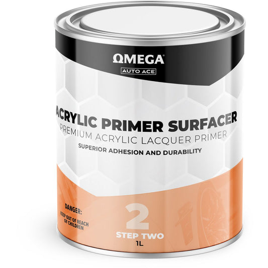 Omega Premium Acrylic Lacquer Primer Surfacer Grey 1L AA-APSG1L