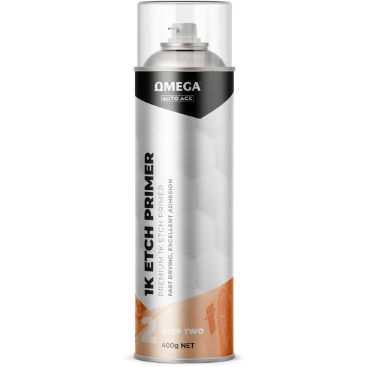 Omega 1K Etch Primer Aerosol Spray 400g AA-ETP400G