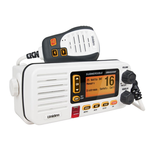 Uniden VHF In-Boat Marine Radio With Submersible Speaker Microphone