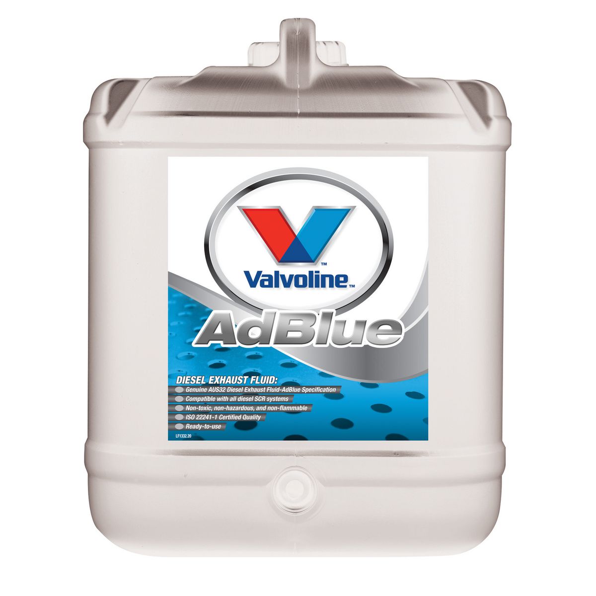 Valvoline Adblue Diesel Exhaust Fluid Ready To Use 20L 1332.2