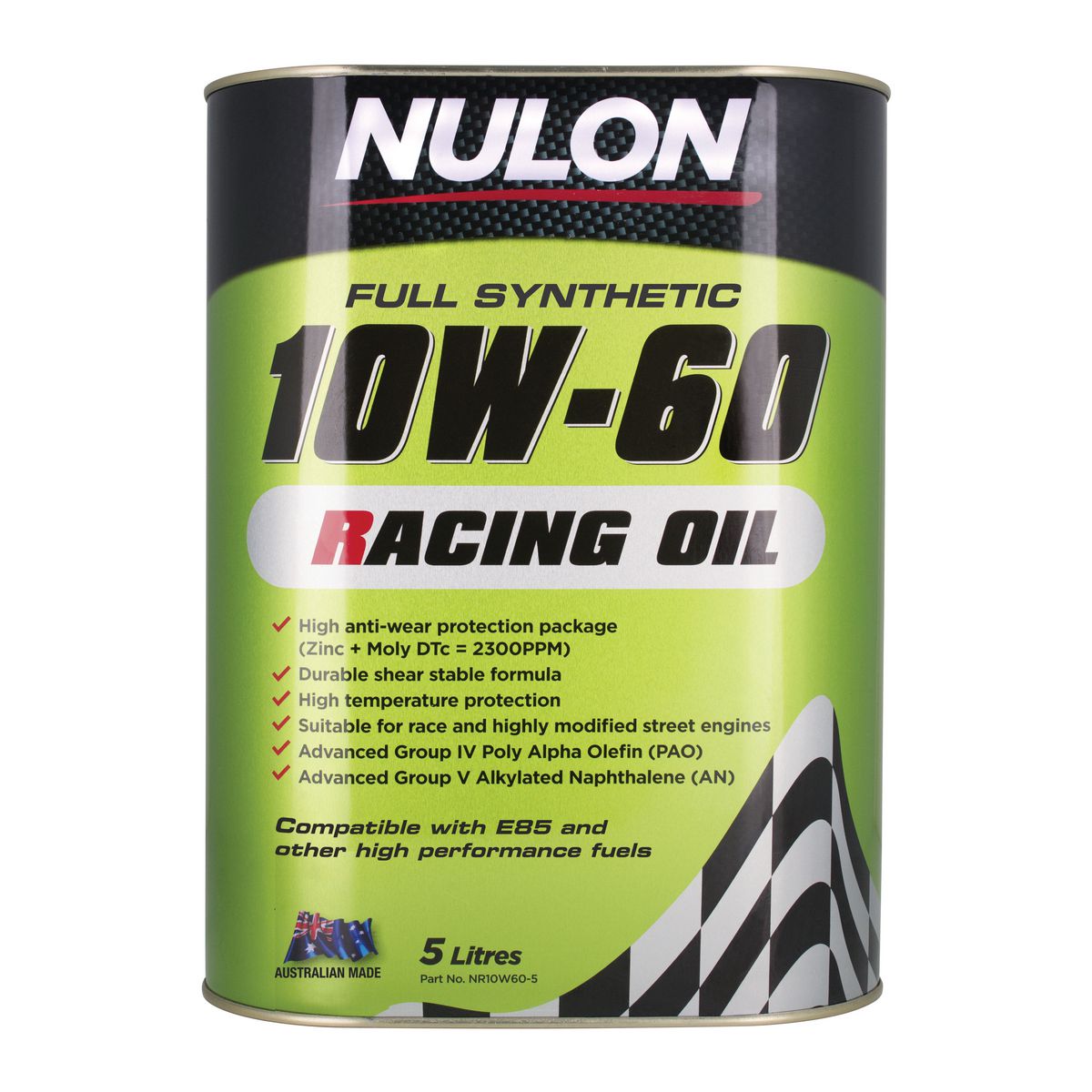 Nulon Racing Oil Full Synthetic 10W-60 5L NR10W60-5