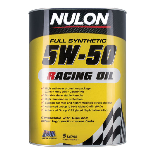 Nulon Racing Oil Full Synthetic 5W-50 5L NR5W50-5