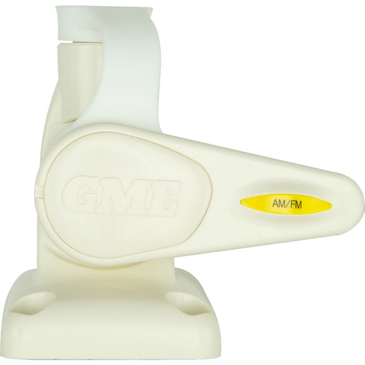 GME Single Swivel Antenna Base White