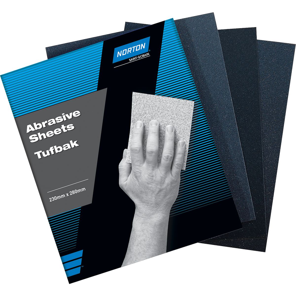 Norton Sand Paper Tufbak 230 X 280mm 180 Grit 77696096820