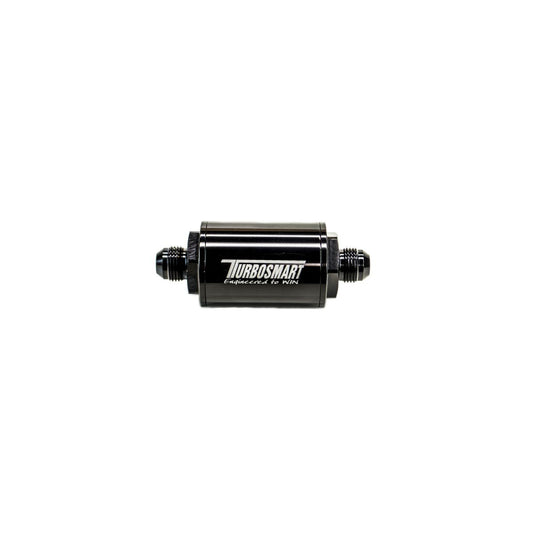 Turbosmart Turbosmart Billet Inline Fuel Filter 1.75x3.825"" -8 AN Male (Black)