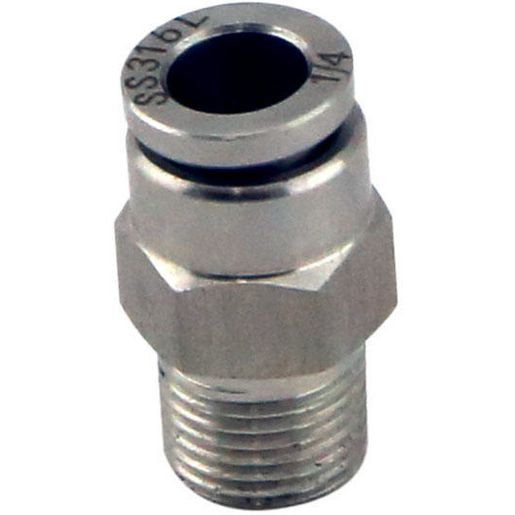 Turbosmart 1/8"" NPT Straight Pushloc Fitting SS 6mm