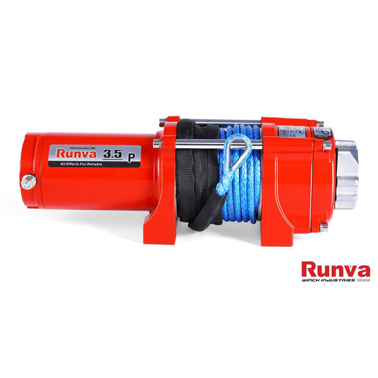 Runva 3.5P ATV Winch 24V 3500lb W/Synthetic Rope 35P24VD
