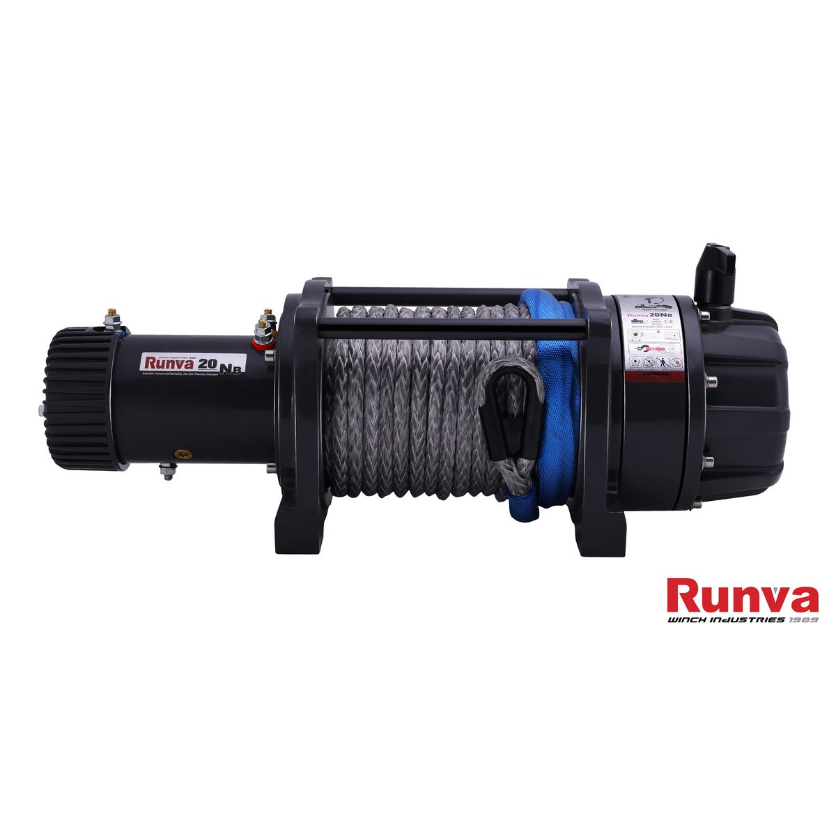 Runva EWB20000 Premium 4X4 Winch 24V 20000lb W/Synthetic Rope IP67 Protection
