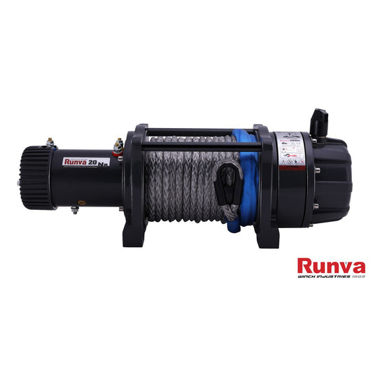 Runva EWB20000 Premium 4X4 Winch 24V 20000lb W/Synthetic Rope IP67 Protection