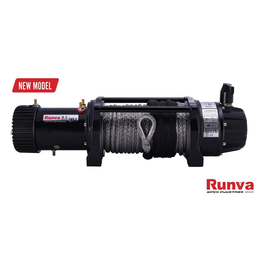 Runva EWB9500-Q Premium 4X4 Winch 12V 9500lb W/Synthetic Rope EWB9500Q12VD