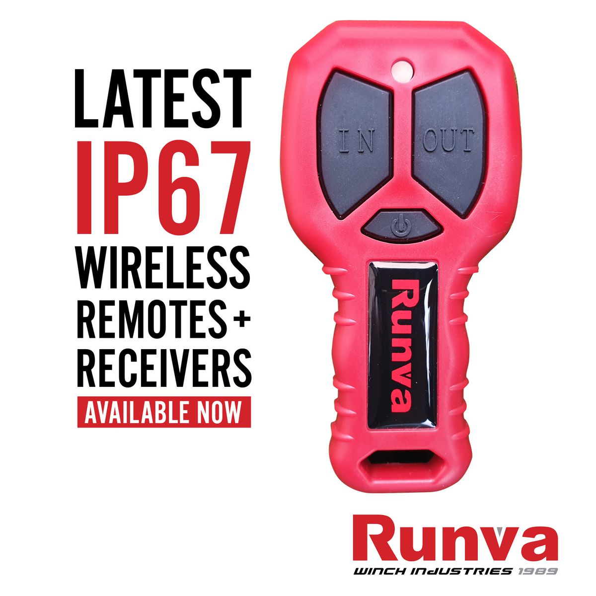 Runva 4X4 Series Multivolt Wireless Remote Control Kit IP67 WIRELESS4X4P