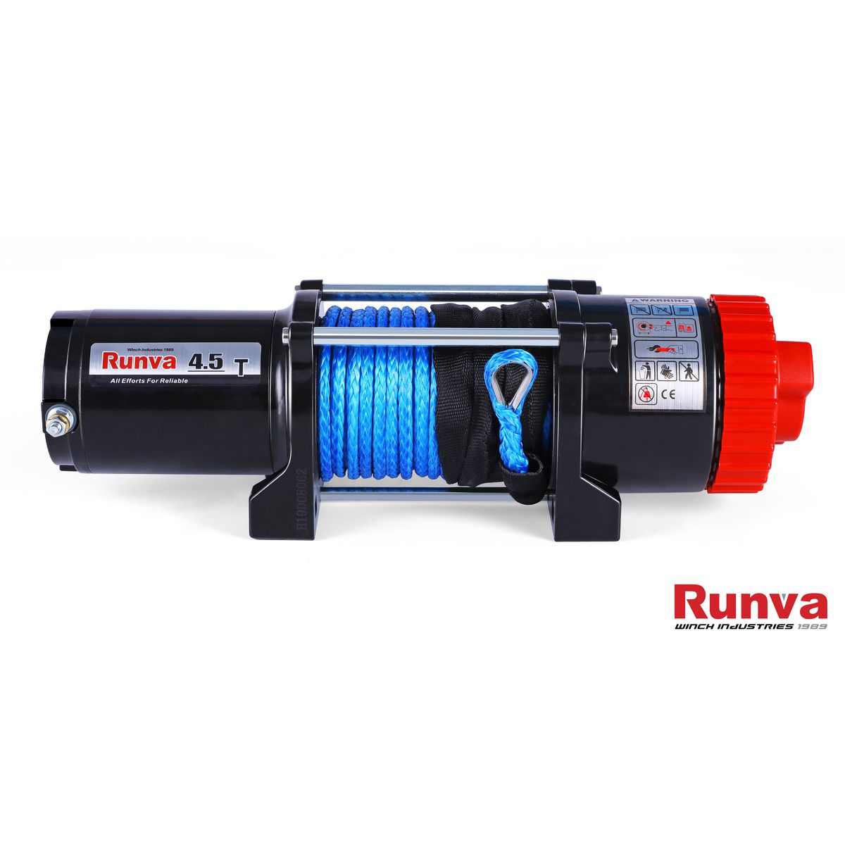 Runva EWT4500 ATV Winch 12V 4500lb W/Synthetic Rope EWT450012VD