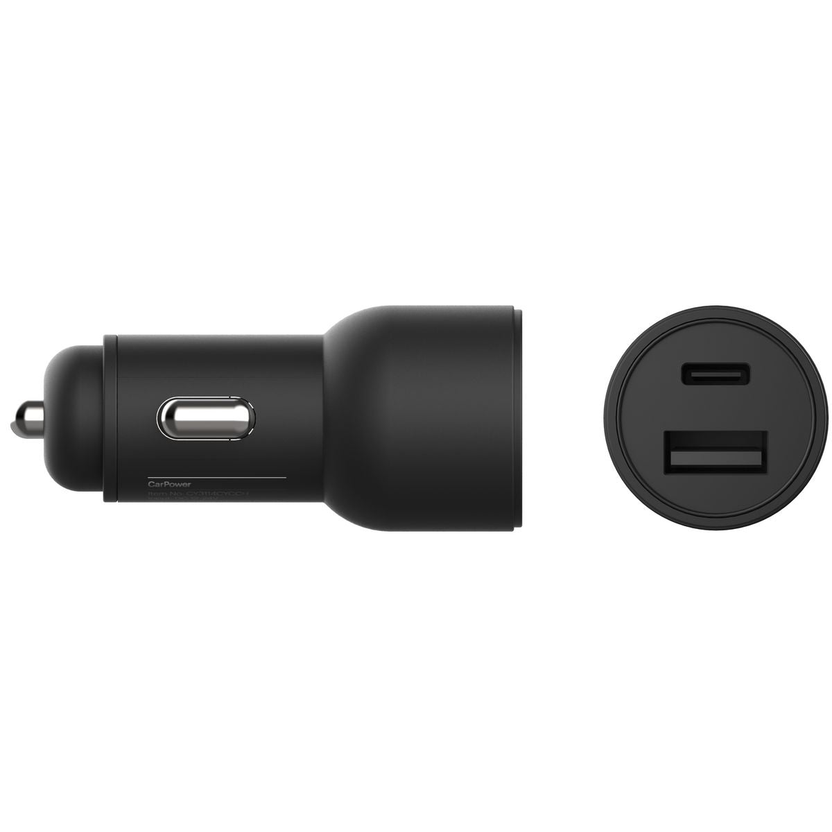 Cygnett CarPower Dual USB-A & USB-C Car Charger 18W Black