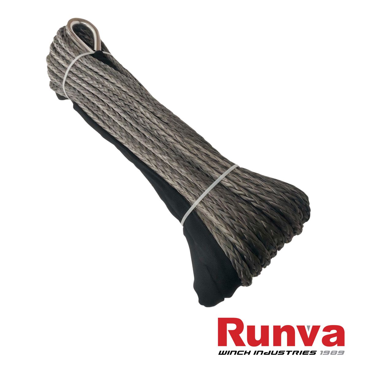 Runva Synthetic Winch Rope 30M X 10mm (Grey)