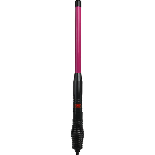 GME UHF CB Spring Base Heavy Duty Fibreglass Radome Antenna 2.1dB 580mm Pink/Black AE4704PB