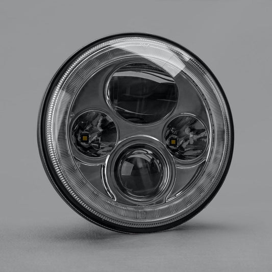 STEDI Headlight fits Jeep Wrangler Defender Harley Halo  LED 7 Inch LEDMOTOIRIS7