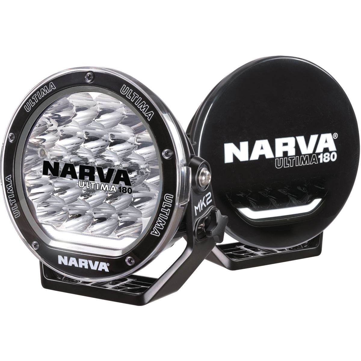 Narva Ultima 180 MK2 LED Black Driving Light Kit 180mm 9-33V 120W 5700K 71732BK