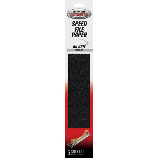 Rust-Oleum Speed File Paper 60 Grit 5 Pack 367648