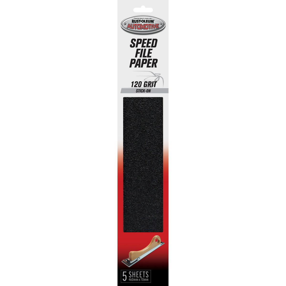 Rust-Oleum Speed File Paper 120 Grit 5 Pack 367650
