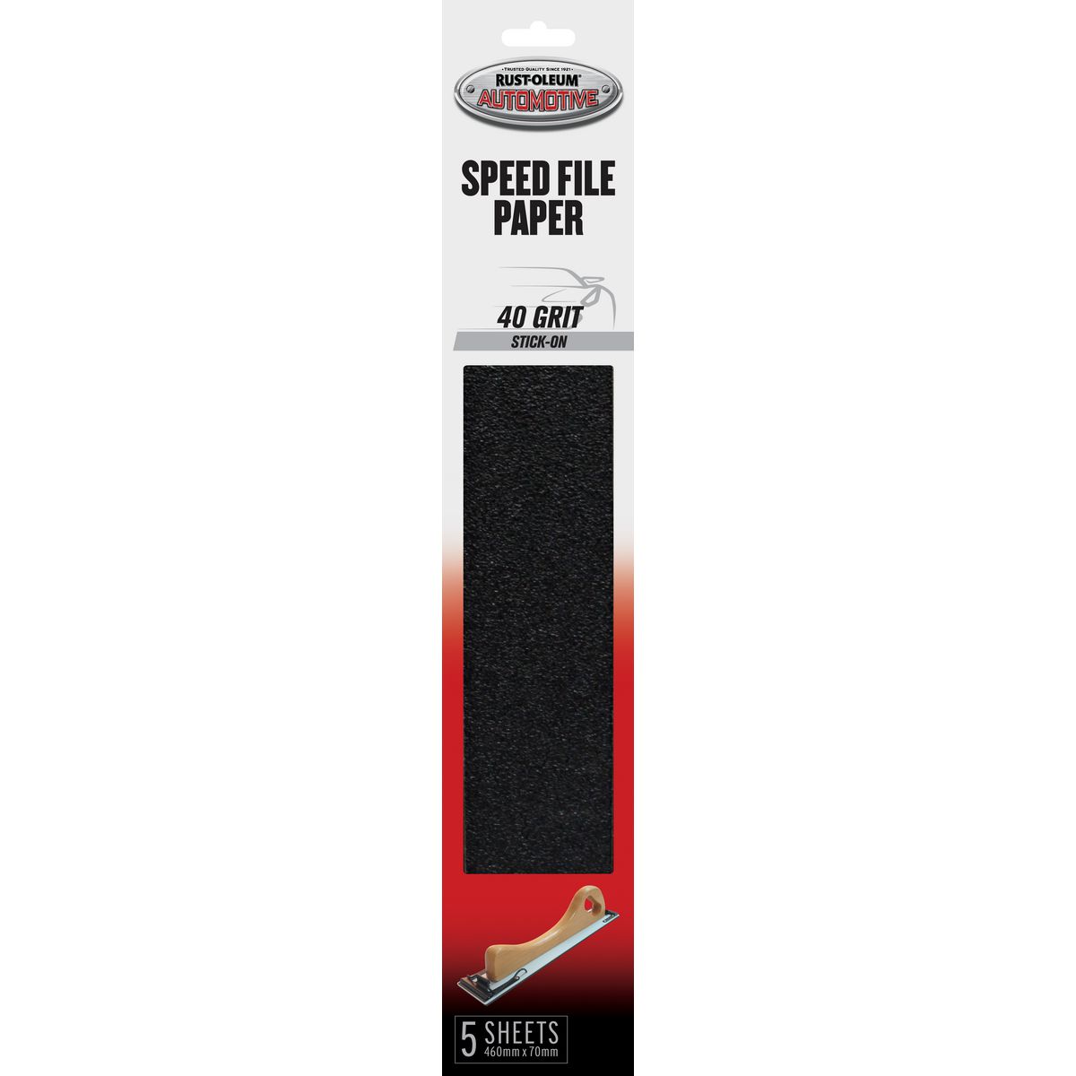 Rust-Oleum Speed File Paper 40 Grit 5 Pack 367647