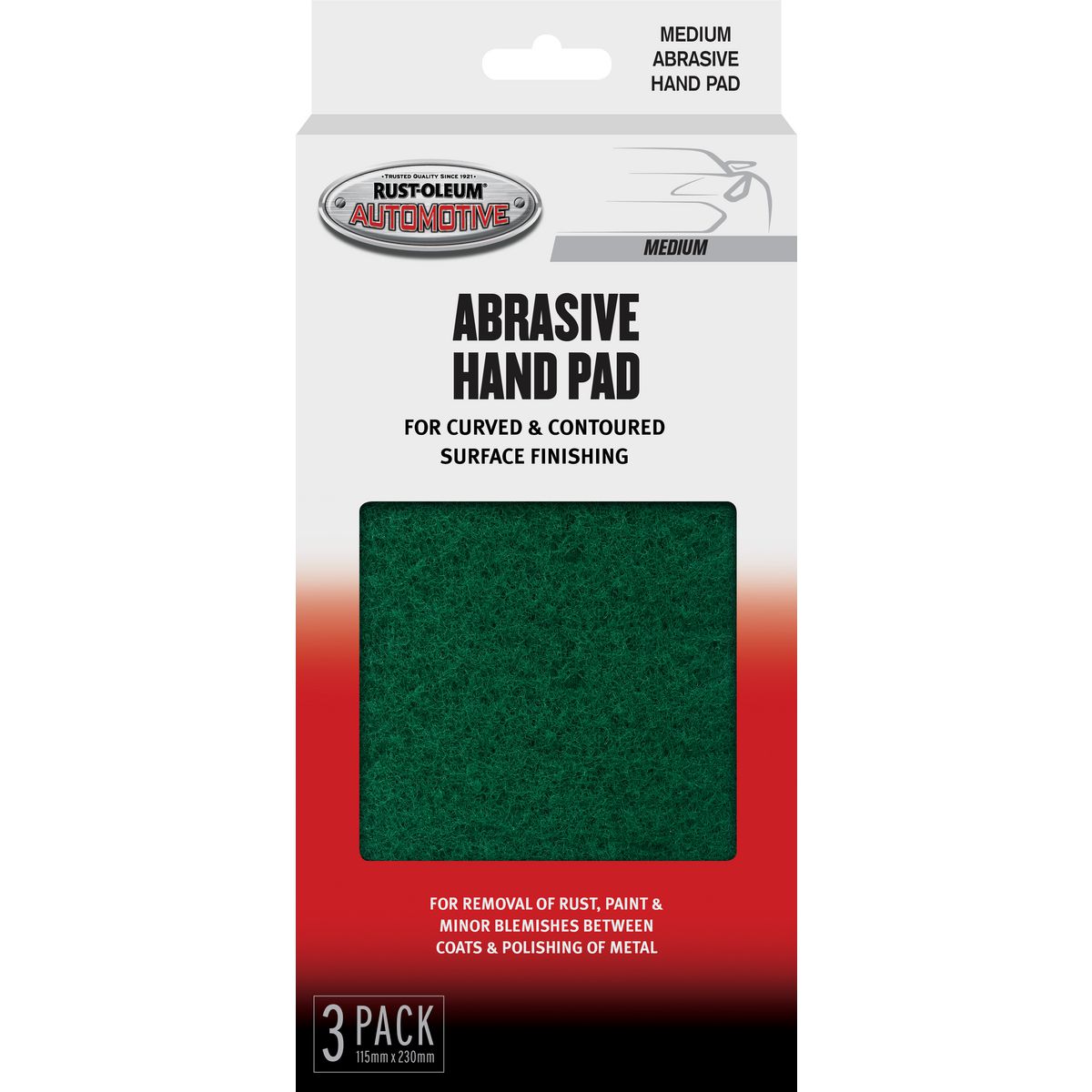 Rust-Oleum Abrasive Pad Medium 3 Pack 367670