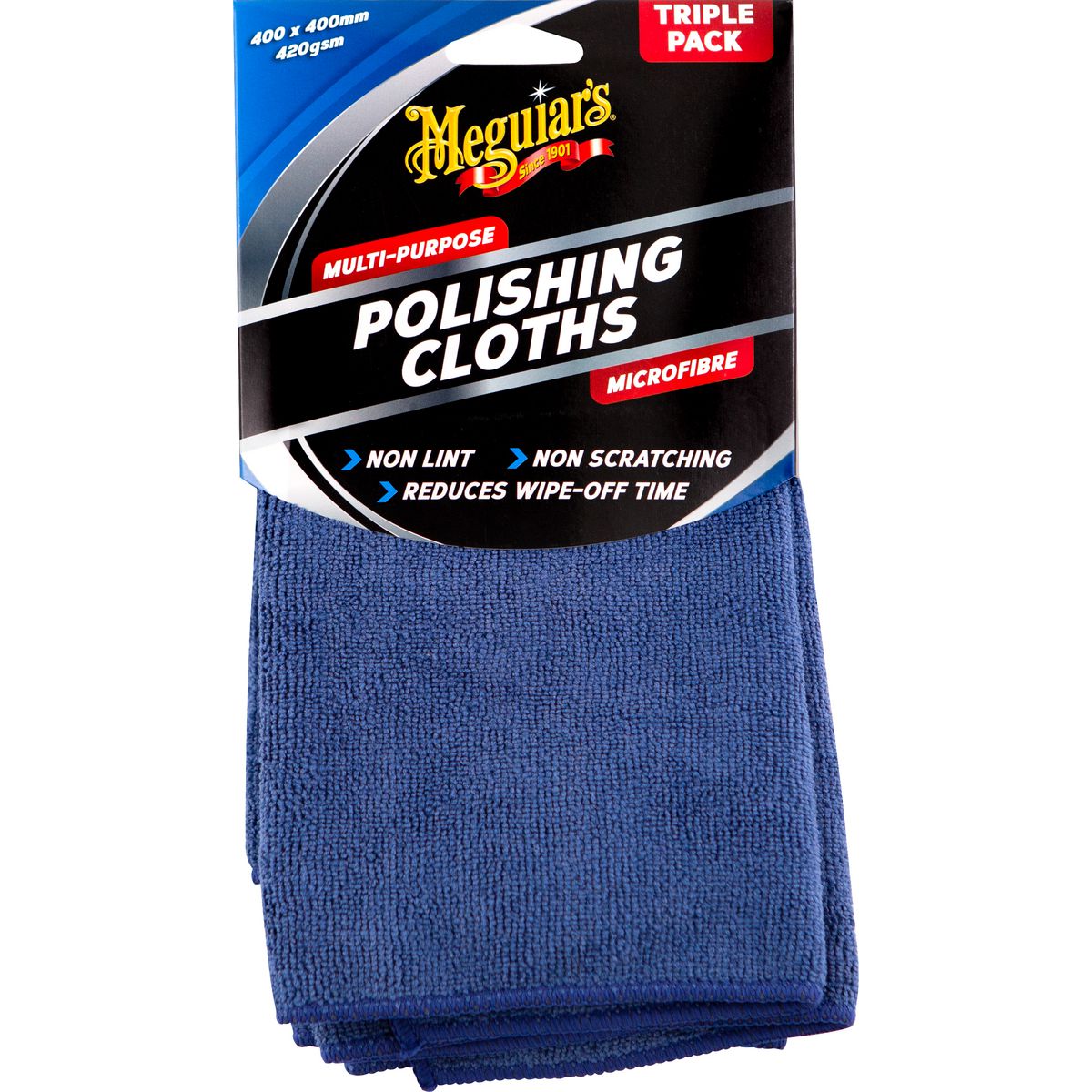 Meguiars Microfibre Polishing Cloth Pack 3pk AG3030T