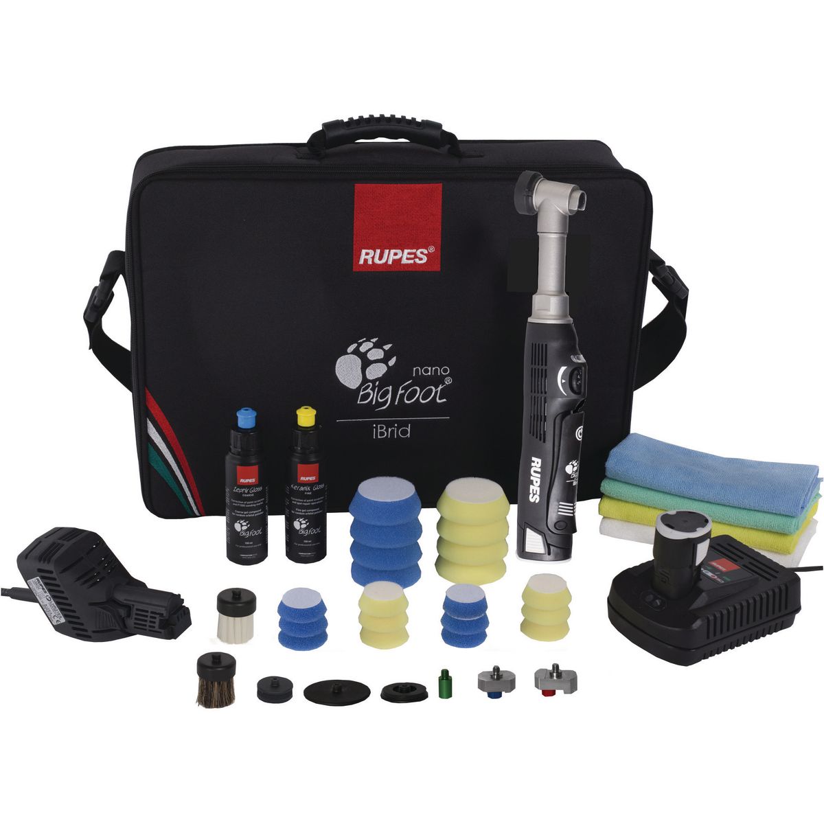 Rupes Nano Big Foot iBrid Polisher Kit Long Neck