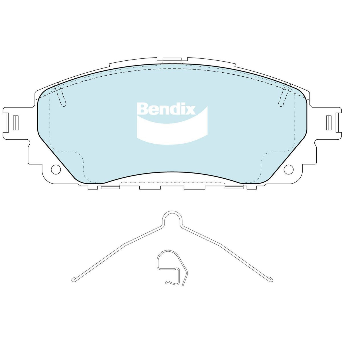 Bendix Ultimate 4WD Brake Pad Set Front DB2396 ULT4WD