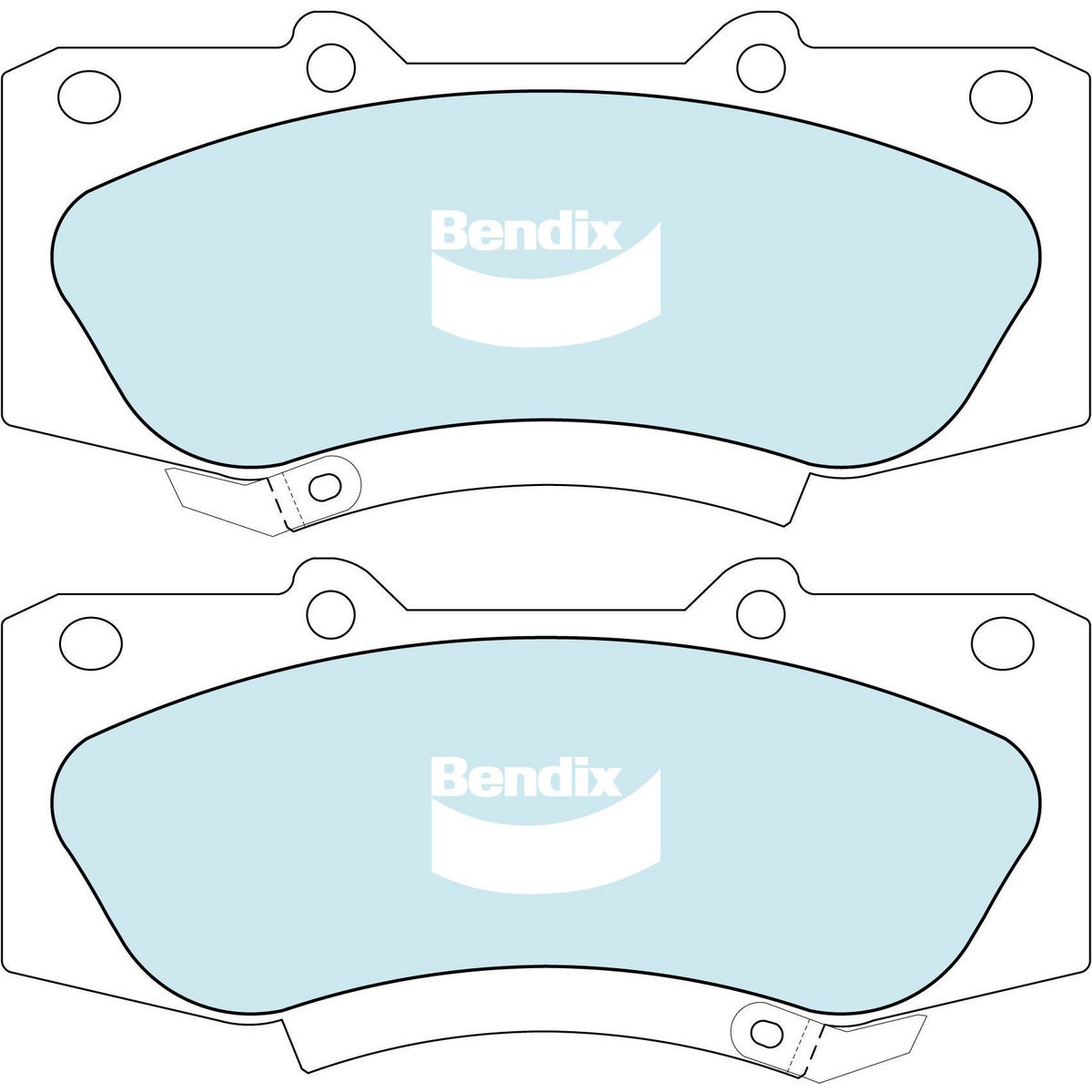 Bendix Ultimate 4WD Brake Pad Set Front DB2221 ULT4WD