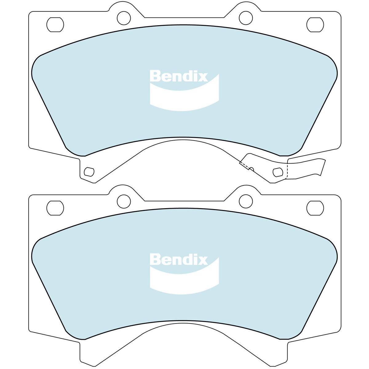 Bendix Ultimate 4WD Brake Pad Set Front DB1838 ULT4WD