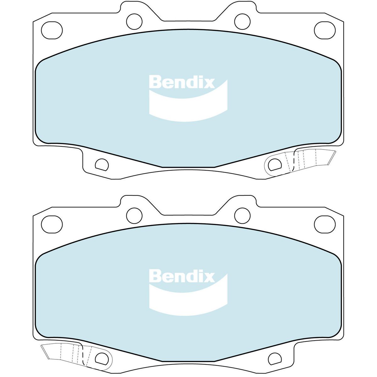 Bendix Ultimate 4WD Brake Pad Set Front DB1739 ULT4WD