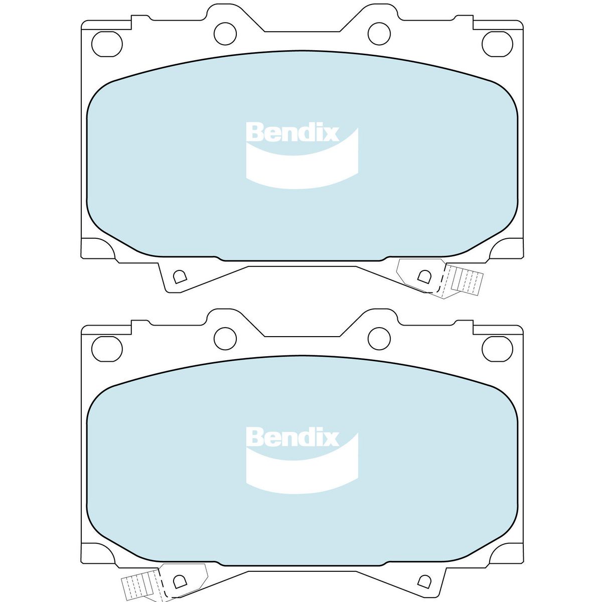Bendix Ultimate 4WD Brake Pad Set Front DB1365 ULT4WD