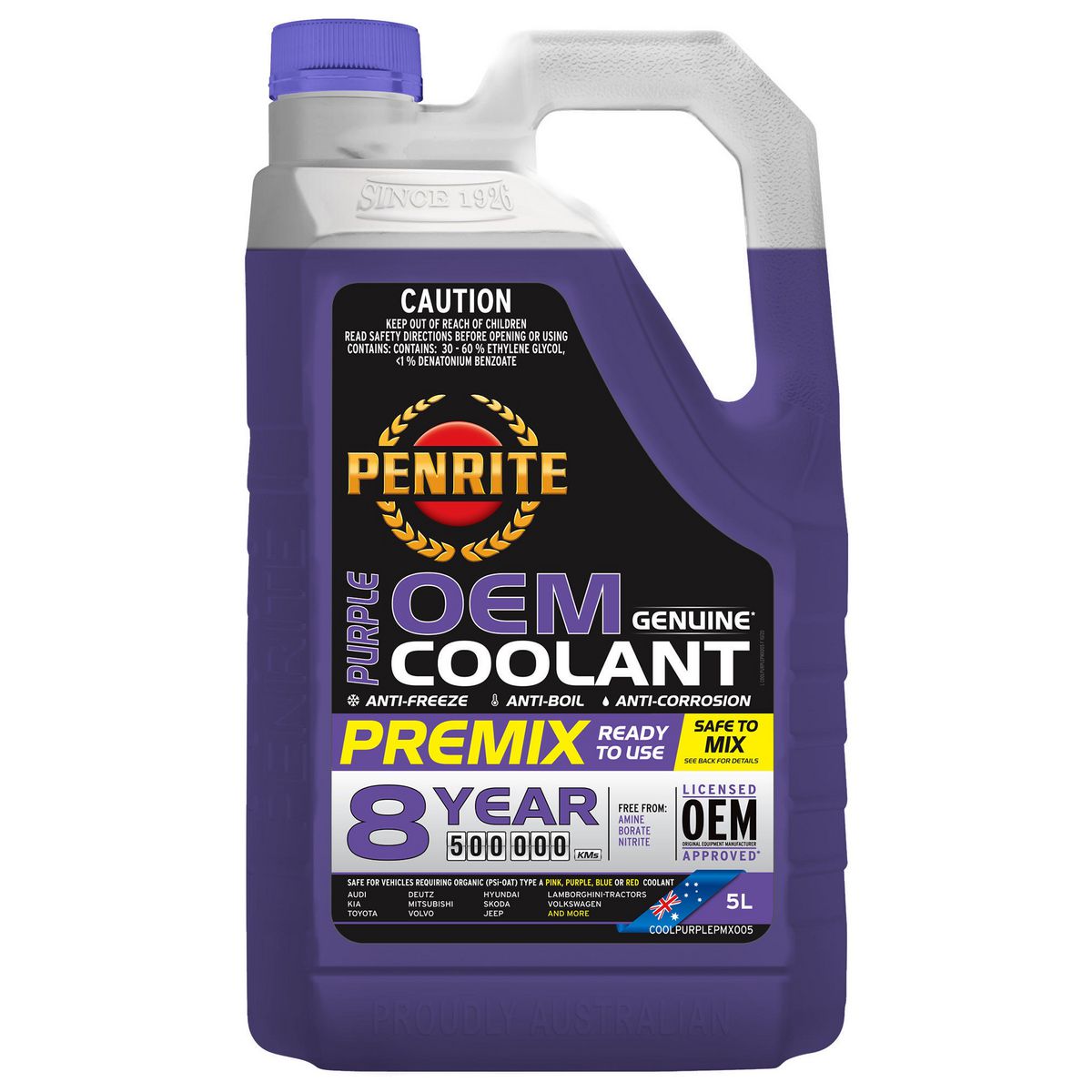 Penrite Purple OEM Genuine Coolant Premix 5L